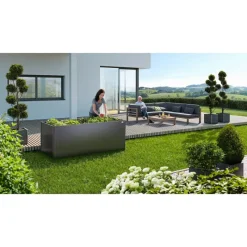 Biohort Fioriere In Metallo Biohort|Bauli In Acciaio*Aiuola Rialzata 2 x 0.5 m in Metallo