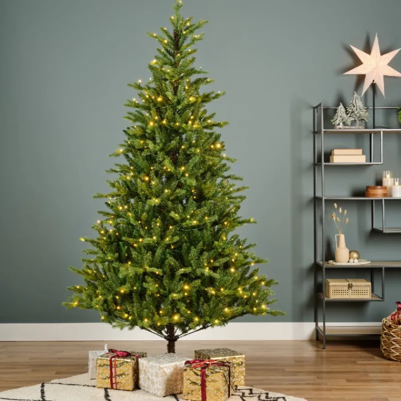Kaemingk Alberi Di Natale Slim|Alberi Di Natale Medi*Albero di Natale Allison Illuminato h240Ø152cm PE+PVC