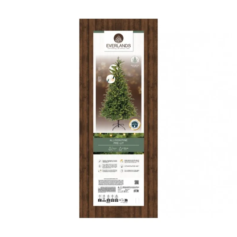 Kaemingk Alberi Di Natale Slim|Alberi Di Natale Medi*Albero di Natale Allison Illuminato h240Ø152cm PE+PVC