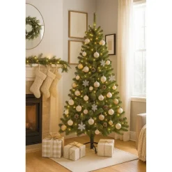 Edelman Alberi In Pvc|Alberi Di Natale Tradizionali*Albero di Natale Charlton Verde h215 Ø127cm PVC