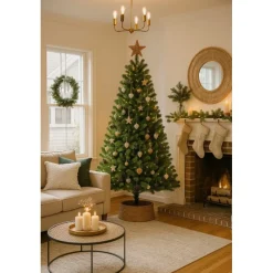 Edelman Alberi In Pvc|Alberi Di Natale Tradizionali*Albero di Natale Charlton Verde h230 Ø135cm PVC