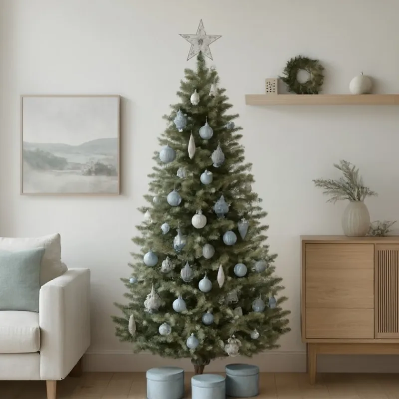 Edelman Alberi Di Natale Slim|Alberi Di Natale Medi*Albero di Natale Clive Slim Verde h215 Ø114cm PE+PVC