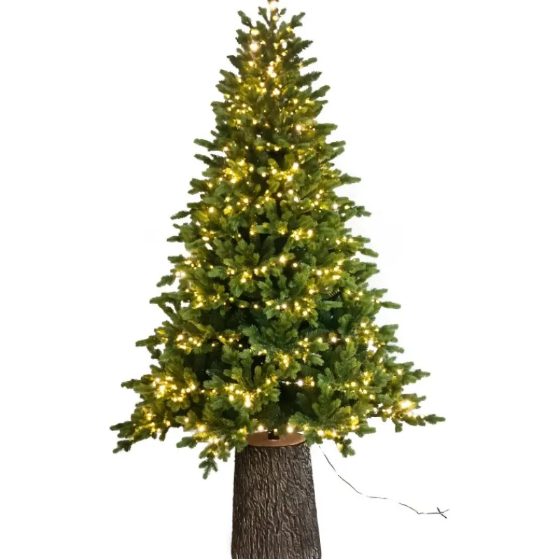 Magic Tree Alberi Di Natale Tradizionali|Alberi Di Natale Grandi*Albero di Natale Illuminato Darcy con Tronco 1450LED h240Ø145cm PE+PVC