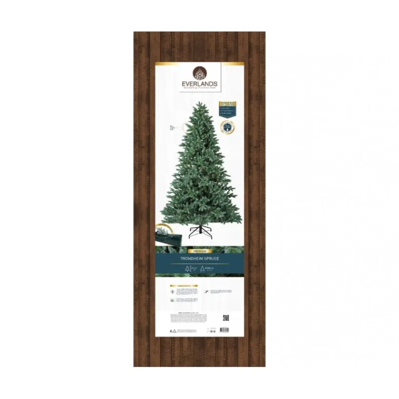 Kaemingk Alberi Di Natale Grandi|Alberi In Pe+Pvc*Albero di Natale Trondheim Verde/Blue h240Ø150cm PE+PVC