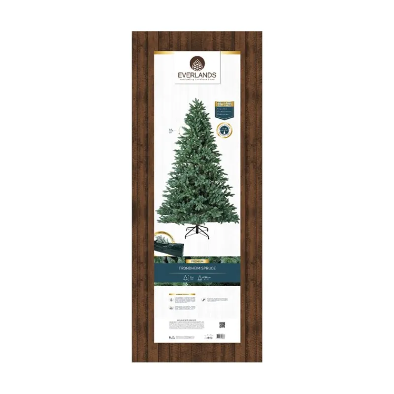 Kaemingk Alberi Di Natale Tradizionali|Alberi Di Natale Grandi*Albero di Natale Trondheim Verde/Blue h300Ø180cm PE+PVC