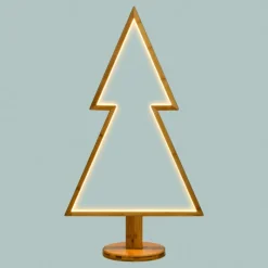 Lotti Luci Di Natale|Luci Di Natale*Albero Natale Abete con Base H90cm LED BIANCO CALDO