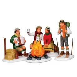 Lemax Personaggi*Alpine Ski Party S/4 B/O 4.5V Cod. 14356