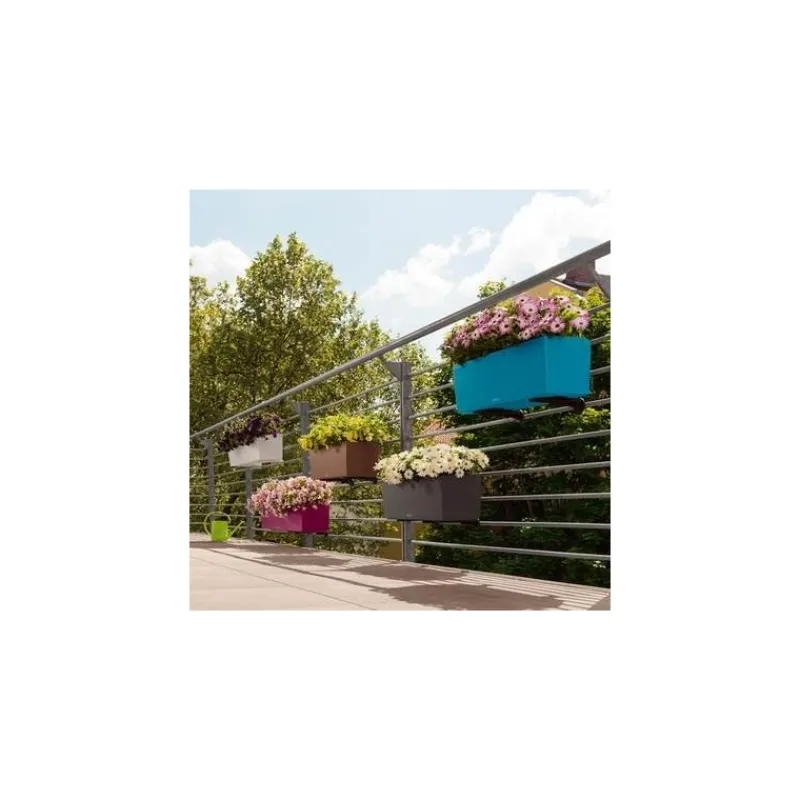 Lechuza Color Collection|Fioriere In Resina*Balconera Color 50 Set Completo