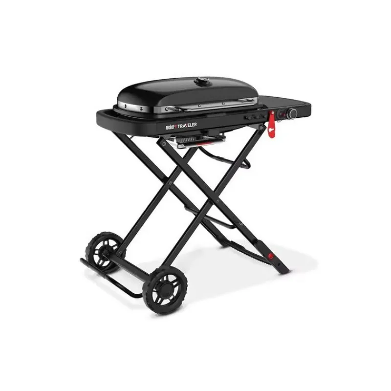 Weber Portatili Weber|Barbecue Weber A Gas*Barbecue a Gas Traveler Stealth Edition Black Cod. 9013053