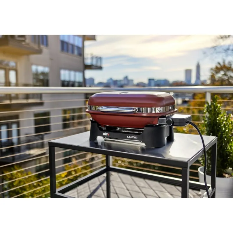 Weber Barbecue Weber Lumin|Barbecue Elettrici Weber Lumin*Barbecue Elettrico Lumin Compact Crimson Red Cod. 91040953