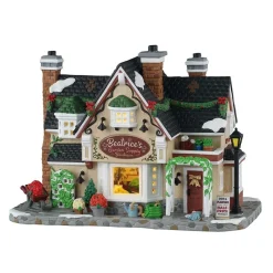Lemax Edifici Illuminati|Novità Lemax Natale 2025*Beatrice's Garden Supply Boutique con Alimentatore 4.5V Cod. 55346