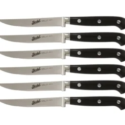 Berkel Coltelli Berkel|Coltelli Berkel*Adhoc Set 6 coltelli da bistecca Nero Lama seghettata