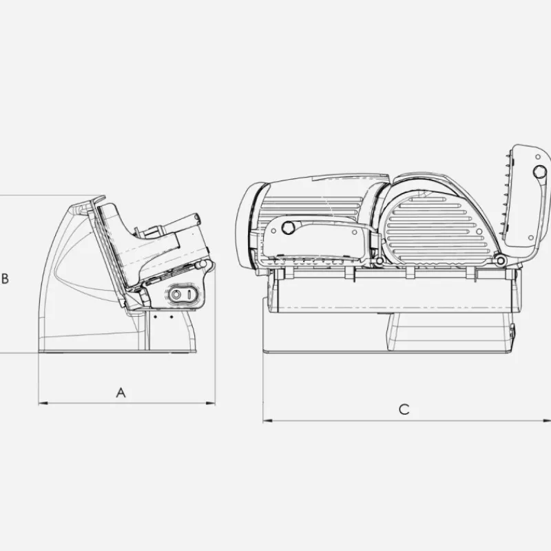Berkel Affettatrici Elettriche Berkel*Affettatrice Home Line 200 Plus colore Matt Rosso