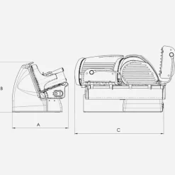 Berkel Affettatrici Elettriche Berkel*Affettatrice Home Line 250 Plus colore Matt Rosso