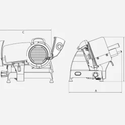 Berkel Affettatrici Elettriche Berkel*Affettatrice Red Line 250 colore Matt Rosso