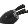 Berkel Coltelli Berkel|Coltelli Berkel*Ceppo Sense Nero + set 5 coltelli Elegance Nero
