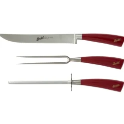 Berkel Coltelli Berkel|Coltelli Berkel*Elegance Set Arrosto 3 Coltelli Rosso