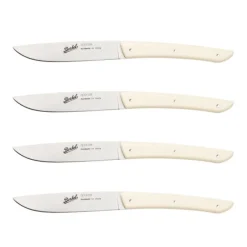 Berkel Coltelli Berkel*Set 4 Coltelli da Bistecca Colore Crema