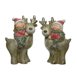 Kaemingk Complementi D'Arredo*Bimbi con renne piccoli dim 5x11 cm Pezzo Singolo