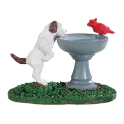 Lemax Accessori*Bird Bath Dog Fountain Cod. 94535