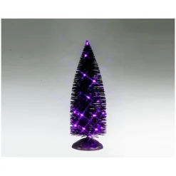 Lemax Novità Lemax Spooky Town 2025|Alberi*Black Bristle Tree Purple Light B/O 4.5V Cod. 54517