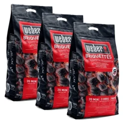 Weber Combustibili Per Barbecue|Combustibili E Affumicatura Weber*BUNDLE 3 x Sacco da 8 kg di Bricchetti Cod. 17591
