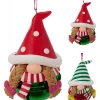 Koopman Palline Di Natale*Campanella Gnomo da Appendere. Pezzo Singolo
