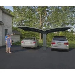 Canopia Carport*Arizona Breeze Carport Doppio in Alluminio 6 X 5 m