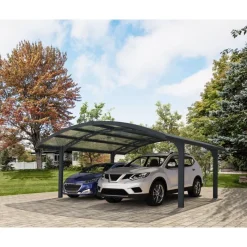 Canopia Carport*Arizona Wave Carport Doppio in Alluminio 6 X 5 m