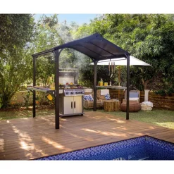 Canopia Gazebo*Austin Gazebo per Barbecue in Alluminio 1.8X2.4 m
