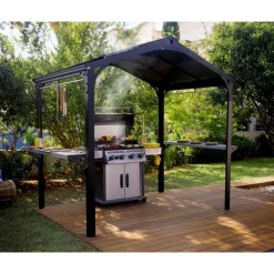 Canopia Gazebo*Austin Gazebo per Barbecue in Alluminio 1.8X2.4 m