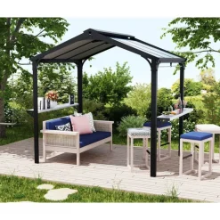 Canopia Gazebo*Austin Gazebo per Barbecue in Alluminio 1.8X2.4 m