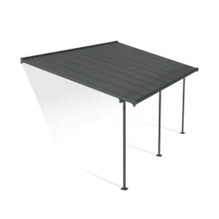 Canopia Pergole*Capri Pergola Addossata in Alluminio 3X5.6 m Grigio
