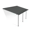 Canopia Pergole*Capri Pergola Addossata in Alluminio 3X6.2 m Grigio