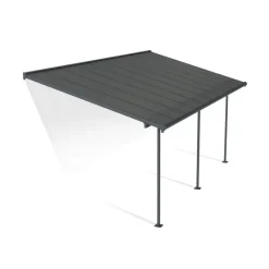 Canopia Pergole*Capri Pergola Addossata in Alluminio 3X6.2 m Grigio