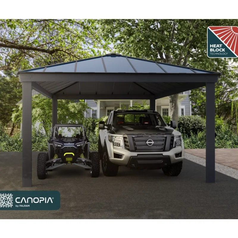 Canopia Carport*Colorado Carport in Alluminio 4.3 X 6 m