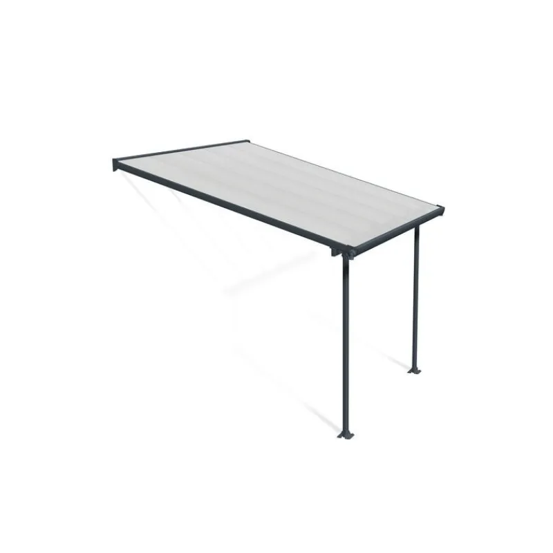 Canopia Pergole*Feria Pergola Addossata in Alluminio 3X3 m Grigio