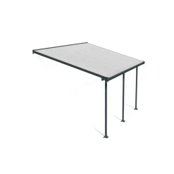 Canopia Pergole*Feria Pergola Addossata in Alluminio 3X4.3 m Grigio