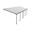 Canopia Pergole*Feria Pergola Addossata in Alluminio 3X9.7 m Grigio