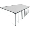 Canopia Pergole*Feria Pergola Addossata in Alluminio 3X12.7 m Grigio