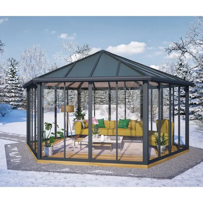Canopia Gazebo*Garda Gazebo Chiuso in Alluminio 5.2X6 m