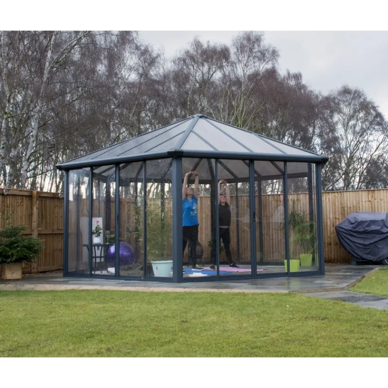 Canopia Gazebo*Garda Gazebo Chiuso in Alluminio 5.2X6 m