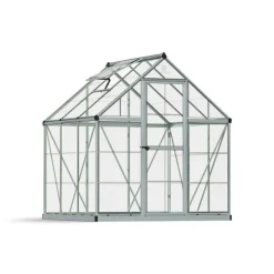 Canopia Serra Da Giardino Canopia*Harmony Trasparente Serra Da Giardino in Policarbonato 186X185X208 cm Argento