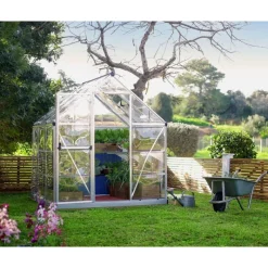 Canopia Serra Da Giardino Canopia*Harmony Trasparente Serra Da Giardino in Policarbonato 186X185X208 cm Argento