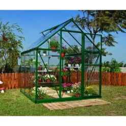 Canopia Serra Da Giardino Canopia*Harmony Trasparente Serra Da Giardino in Policarbonato 186X185X208 cm Verde