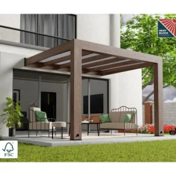 Canopia Pergole*Helsinki Pergola 3 X 3.4 m Pergola in Legno di Cedro