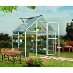 Canopia Serra Da Giardino Canopia*Hybrid Serra Da Giardino in Policarbonato 126X185X208 cm Argento