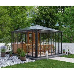Canopia Gazebo*Ledro Gazebo Chiuso in Alluminio 3.6X3.6 m