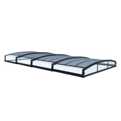 Canopia Coperture Per Piscina*Majorca CoPertura Telescopica de Policarbonato & Alluminio Per Piscina 8X4 m