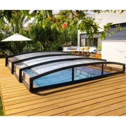 Canopia Coperture Per Piscina*Majorca CoPertura Telescopica de Policarbonato & Alluminio Per Piscina 8X4 m